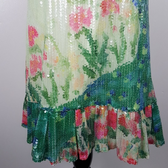 NWT Anthropologie Sequin green Peacock tutu dress - Picture 3 of 8